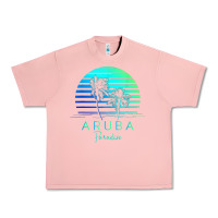 Salmon Vintage Aruba Beach Tropical Vibes Vacation Souvenir Gift Urban Heavy Tee - minhPixels