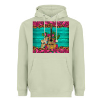 Matcha mexican guitar roses cactus sombrero Heavyweight Hoodie - Artiststas