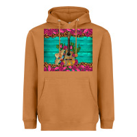 Meerkat mexican guitar roses cactus sombrero Heavyweight Hoodie - Artiststas