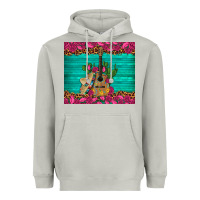 Moon Dust mexican guitar roses cactus sombrero Heavyweight Hoodie - Artiststas