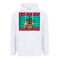 White mexican guitar roses cactus sombrero Heavyweight Hoodie - Artiststas