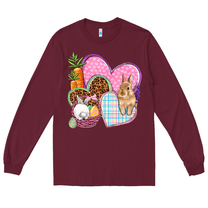 Easter Hearts Easter Day Long Sleeve Tee by HowdyJamesFarm | Teevron