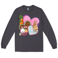 Smoke Easter hearts Easter Day Long Sleeve Tee - HowdyJamesFarm
