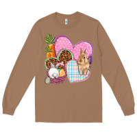 Toasted Coconut Easter hearts Easter Day Long Sleeve Tee - HowdyJamesFarm