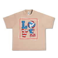 Burro love usa flag volleyball gifts for volleyball fans teen t shirt Urban Heavy Tee - minhPixels