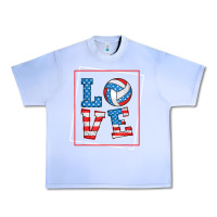 Grape Ice love usa flag volleyball gifts for volleyball fans teen t shirt Urban Heavy Tee - minhPixels