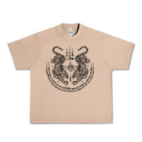 Burro sak yant thai tattoo twin tiger muay magical thailand gifts t shirt Urban Heavy Tee - minhPixels