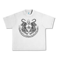 Lunar Rock sak yant thai tattoo twin tiger muay magical thailand gifts t shirt Urban Heavy Tee - minhPixels
