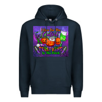 Navy i care for the cutest pumpkins in the patch tumbler Premium Hoodie - BundleAndBundleShop