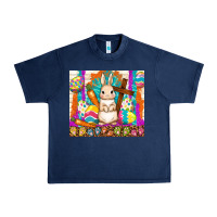 Navy easter day rabbit Urban Heavy Tee - TumblerDesignByShophia