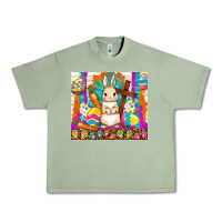 Oil Green easter day rabbit Urban Heavy Tee - TumblerDesignByShophia