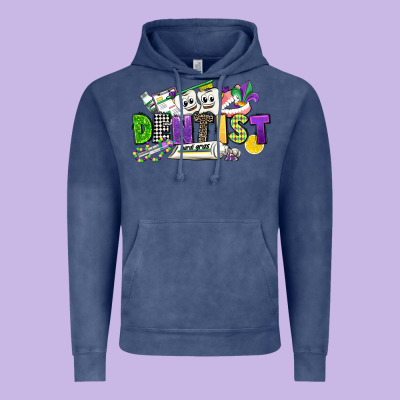 Dentist Mardi Gras Vintage Hoodie Designed By Cowgirlartshop