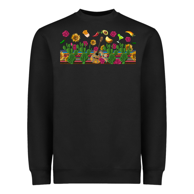 Mexican Sombrero Guitar Rose Cactus Libbey  Cup Heavyweight Sweatshirt by BundleAndBundleShop | Teevron