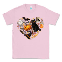 Bubblegum Pink Halloween Heart Classic Tee - texasbilliewilder