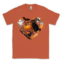 Copper Halloween Heart Classic Tee - texasbilliewilder