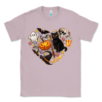 Lilac Halloween Heart Classic Tee - texasbilliewilder