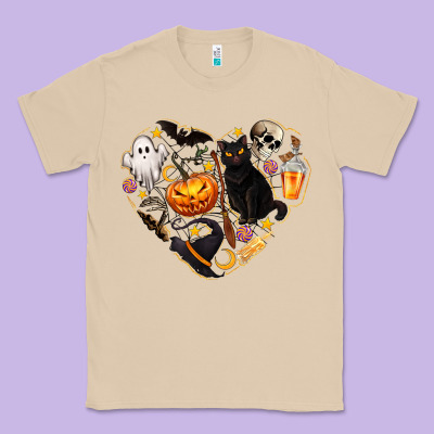Halloween Heart Classic Tee Designed By Texasbilliewilder