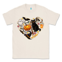 Natural Halloween Heart Classic Tee - texasbilliewilder