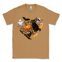 Toasted Coconut Halloween Heart Classic Tee - texasbilliewilder