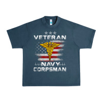 Midnight Navy Veteran Navy Corpsman Patriotic 4th of July Gifts Urban Heavy Tee - minhPixels