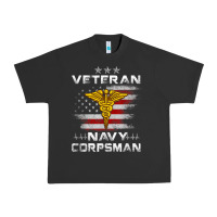 Pigment Black Veteran Navy Corpsman Patriotic 4th of July Gifts Urban Heavy Tee - minhPixels