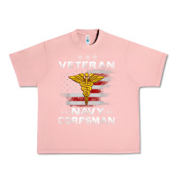 Salmon Veteran Navy Corpsman Patriotic 4th of July Gifts Urban Heavy Tee - minhPixels