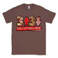 Chestnut three up three down baseball Classic Tee - Jasminsmagicworld
