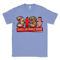 Colony Blue three up three down baseball Classic Tee - Jasminsmagicworld