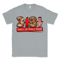 Heather Grey three up three down baseball Classic Tee - Jasminsmagicworld