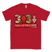 Red three up three down baseball Classic Tee - Jasminsmagicworld