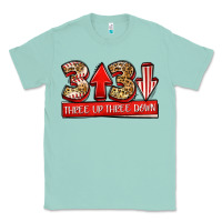 Seafoam three up three down baseball Classic Tee - Jasminsmagicworld