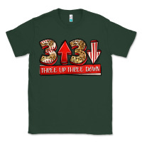 Sports Green three up three down baseball Classic Tee - Jasminsmagicworld