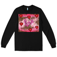 Black valentine's day love Long Sleeve Tee - RanaPortraitStore