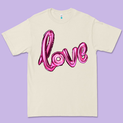 Valentines Day Love Balloon Premium Tee Designed By Ranaportraitstore