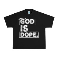 Black God Is Dope Gift for faithful Christians Urban Heavy Tee - minhPixels