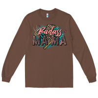 Chestnut Badass Mama Mother's Day png sublimation design do Long Sleeve Tee - CowGirlArtShop