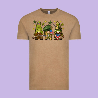 Army Gnomes 4th Of July Vintage Tee Designed By Howdyjamesfarm