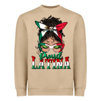 Mushroom proud latina messy bun mama Heavyweight Sweatshirt - BundleAndBundleShop