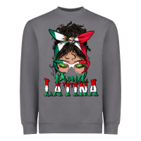 Storm proud latina messy bun mama Heavyweight Sweatshirt - BundleAndBundleShop