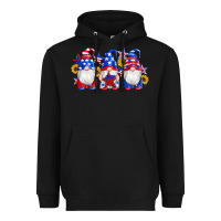 American Flag Gnomes Sunflowers Star Heavyweight Hoodie | Teevron