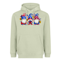 Matcha american flag gnomes sunflowers star Heavyweight Hoodie - Artiststas