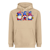 Mushroom american flag gnomes sunflowers star Heavyweight Hoodie - Artiststas