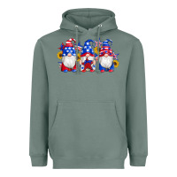 Sage american flag gnomes sunflowers star Heavyweight Hoodie - Artiststas