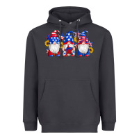 Smoke american flag gnomes sunflowers star Heavyweight Hoodie - Artiststas