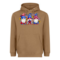 Toasted Coconut american flag gnomes sunflowers star Heavyweight Hoodie - Artiststas