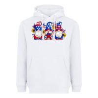 White american flag gnomes sunflowers star Heavyweight Hoodie - Artiststas