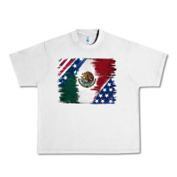 Lunar Rock Mexican With American Flag Urban Heavy Tee - RanaPortraitStore