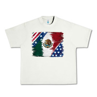 Pistachio Mexican With American Flag Urban Heavy Tee - RanaPortraitStore