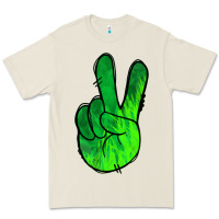 Bone Green Peace Sign Premium Tee - Jasminsmagicworld