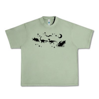 Christmas Santa Dinosaur Sleigh Ride T Rex Funny Gift T Shirt Urban Heavy Tee | Teevron